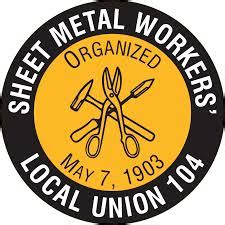 sheet metal worker union wages|local union 104 wage rates.